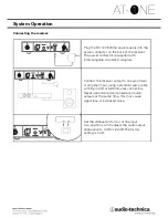 Предварительный просмотр 9 страницы Audio Technica AT-ONE Installation And Operation Manual