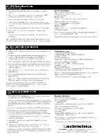 Preview for 9 page of Audio Technica AT-PL50 Installation And Operation Manual