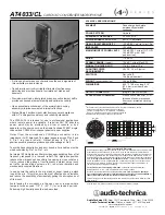 Audio Technica AT4033 Specifications preview