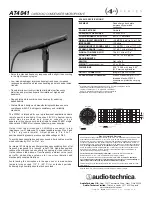 Audio Technica AT4041 Specifications preview