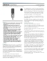 Предварительный просмотр 1 страницы Audio Technica AT4050/LE User Manual