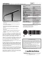 Предварительный просмотр 1 страницы Audio Technica AT4051a Specifications