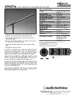 Preview for 1 page of Audio Technica AT4071a Specifications