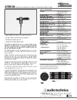 Предварительный просмотр 1 страницы Audio Technica AT803b Specifications