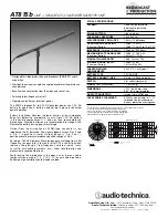 Предварительный просмотр 1 страницы Audio Technica AT815b Specifications