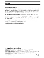 Preview for 36 page of Audio Technica ATH-ANC7b QuietPoint Instruction Manual