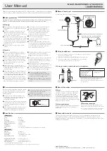 Предварительный просмотр 2 страницы Audio Technica ATH-CKR30iS User Manual