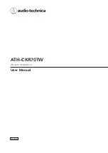 Audio Technica ATH-CKR70TW User Manual preview