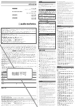 Audio Technica ATH-CKR9 Instruction Booklet preview