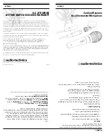 Audio Technica ATR1500 User Instructions предпросмотр