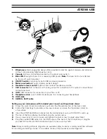 Предварительный просмотр 3 страницы Audio Technica ATR2100-USB Instruction Manual