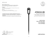 Audio Technica ATR4650-USB Quick Start Manual предпросмотр