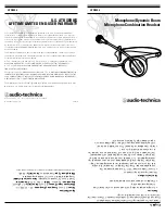 Audio Technica ATR5200 Instructions предпросмотр