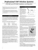 Предварительный просмотр 2 страницы Audio Technica ATW-1031 Installation And Operation Manual