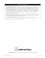 Предварительный просмотр 8 страницы Audio Technica ATW-1031 Installation And Operation Manual