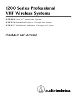 Preview for 1 page of Audio Technica ATW-1235 Installation And Operation Manual