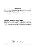 Предварительный просмотр 8 страницы Audio Technica ATW-1951 Installation And Operation Manual