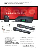 Предварительный просмотр 1 страницы Audio Technica ATW-3110A Specifications