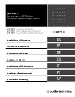 Audio Technica ATW-R1810 Installation And Operation Manual предпросмотр