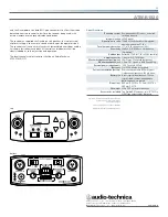 Предварительный просмотр 2 страницы Audio Technica ATW-R1820 Operation And Maintenance