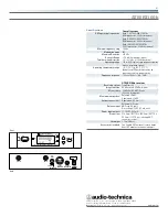 Предварительный просмотр 2 страницы Audio Technica ATW-R3100b Features And Specifications