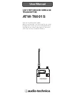 Audio Technica ATW-T6001 S User Manual preview