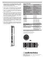 Предварительный просмотр 2 страницы Audio Technica ES915SC Installation And Operation