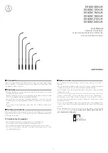 Audio Technica ES925C6/XLR User Manual предпросмотр