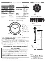 Предварительный просмотр 2 страницы Audio Technica ES935 Installation And Operating