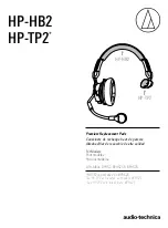 Audio Technica HP-HB2 Replacement Manual preview