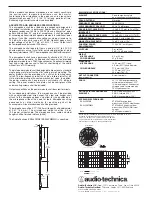 Предварительный просмотр 2 страницы Audio Technica MICROLINE ES933PMML Specifications