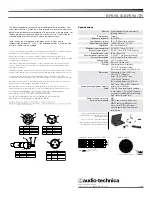 Предварительный просмотр 2 страницы Audio Technica MicroSet BP894 Specifications