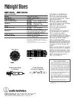 Preview for 2 page of Audio Technica Midnight Blues MB1000H Operating And Maintenance