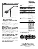 Audio Technica OnePoint AT822 Specifications предпросмотр