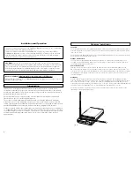 Предварительный просмотр 2 страницы Audio Technica PRO 127G Installation And Operation Manual