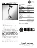 Audio Technica PRO 35ax Specifications preview