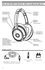 Предварительный просмотр 32 страницы Audio Technica QuietPoint ATH-ANC70 Instruction Manual