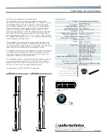 Предварительный просмотр 2 страницы Audio Technica U857QU Specifications