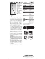 Audio Technica unipoint U853PMU Specifications preview