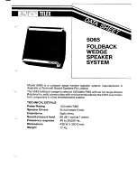 AUDIO TELEX 5065 Dimensions предпросмотр