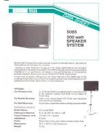 Preview for 1 page of AUDIO TELEX 5085 Datasheet