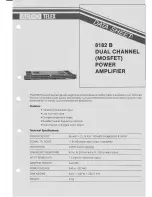 Предварительный просмотр 1 страницы AUDIO TELEX 8182 B Datasheet