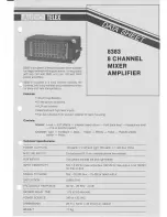 Предварительный просмотр 1 страницы AUDIO TELEX 8383 Datasheet