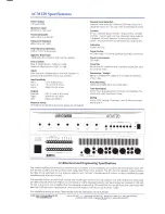 Предварительный просмотр 2 страницы AUDIO TELEX ACM120 Specifications