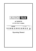 Предварительный просмотр 1 страницы AUDIO TELEX ACM120XL Operating Manual