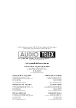 Предварительный просмотр 6 страницы AUDIO TELEX ACM120XL Operating Manual