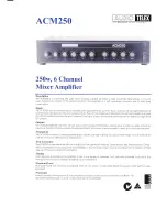 AUDIO TELEX ACM250 Brochure предпросмотр