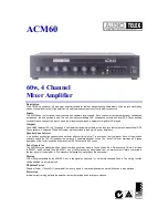 AUDIO TELEX ACM60 Brochure предпросмотр