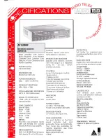 Предварительный просмотр 1 страницы AUDIO TELEX AT120RC Dimensions