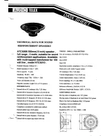 Preview for 1 page of AUDIO TELEX ATC5008 Datasheet